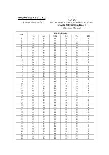 Đề 6 thi tuyển sinh cao đẳng năm 2013 môn: tiếng nga; khối d thời gian làm bài: 90 phút, không kể thời gian phát đề