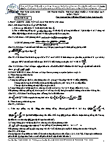 Đề 8 tham khảo thi đại học khối a năm học 2013 môn: toán thời gian làm bài: 120 phút ( không kể thời gian giao đề)