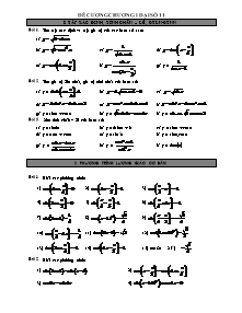Đề cương chương I Đại số 11