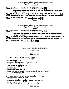 Đề kiểm tra 1 tiết   giải tích 12 -Lớp 12
