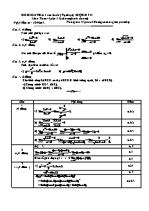 Đề kiểm tra 1 tiết lần 6 (tự chọn) - Học kỳ II môn: Toán - lớp 11 (chương trình chuẩn)