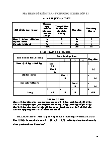 Đề kiểm tra 45’ chương II xác suất thống kê lớp 11