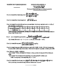 Đề kiểm tra học kì II môn Toán lớp 10 (CB)