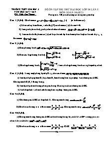 Đề ôn tập thi thử đại học lớp 10 lần 1 môn toán 10 (đề 3) thời gian: 180 phút (không kể thời gian giao đề)