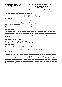 Đề thi chọn học sinh giỏi lớp 12 năm học 2013 – 2014 môn thi: toán (thời gian làm bài 180 phút không kể thời gian giao đề)