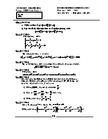 Đề thi chọn học sinh giỏi lớp 12 trường THPT Cẩm Thuỷ 3 năm học: 2008 – 2009. môn thi: Toán