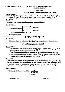 Đề thi chọn học sinh giỏi lớp 12 vòng 1 môn: Toán