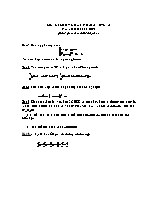 Đề thi chọn học sinh giỏi tỉnh 12 năm học 2008-2009 (thời gian làm bài 180 phút)