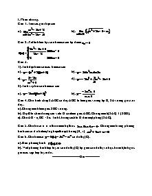 Đề thi học kỳ 2 Toán 11 - Đề 103