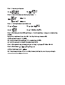 Đề thi học kỳ 2 Toán 11 - Đề 104