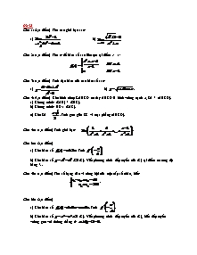 Đề thi học kỳ 2 Toán 11 - Đề 32