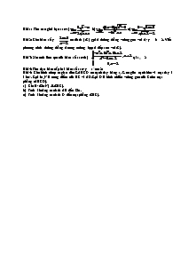 Đề thi học kỳ 2 Toán 11 - Đề 54