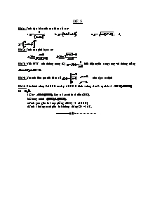 Đề thi học kỳ 2 Toán 11 - Đề 5