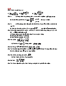 Đề thi học kỳ 2 Toán 11 - Đề 61