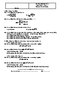Đề thi học kỳ 2 Toán 11 - Đề 82