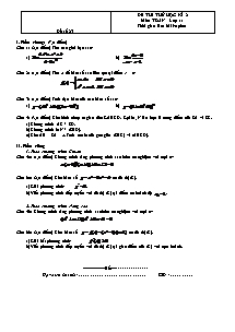 Đề thi học kỳ 2 Toán 11 - Đề 83