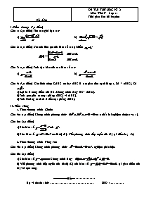 Đề thi học kỳ 2 Toán 11 - Đề 86