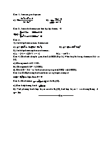 Đề thi học kỳ 2 Toán 11 - Đề 98