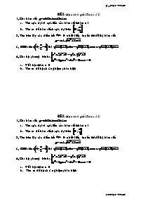 Đề thi học sinh giỏi tỉnh lớp 12 môn Toán - Đề 2
