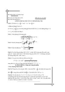 Đề thi thử đại học lần 1 môn thi: Toán (Đề 5)