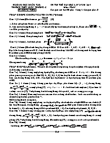 Đề thi thử đại học lần 2 môn: Toán (Đề 1)