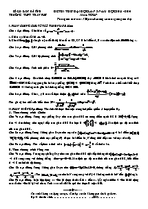 Đề thi thử đại học lần 2 năm học 2013 -2014 môn: toán thời gian làm bài: 180 phút (không kể thời gian giao đề)
