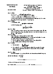 Đề thi thử đại học lần thứ ba môn thi: Toán - khối A, khối D