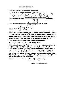 Đề thi thử Đại học môn Toán (Đề số 10 + 20)