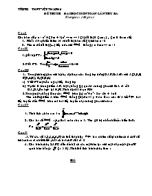 Đề thi thử đại học môn toán lần thứ ba thời gian : 180 phút