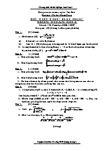 Đề thi thử đại học môn Toán số 2 khối A + B