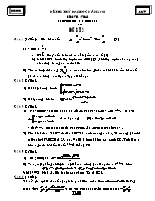 Đề thi thử đại học năm 2008 môn thi: toán thời gian làm bài: 180 phút