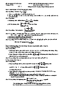 Đề thi thử tuyển sinh đại học năm 2014  môn: toán; khối a – a1 –b- D đề 1 thời gian làm bài: 180 phút, không kể thời gian phát đề