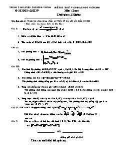 Đề thi thử vào đại học năm 2006 môn : toán thời gian : 180 phút
