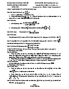 Đề thi tuyển sinh Đại học môn thi: Toán; khối A, A1, B, D