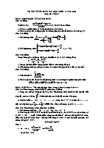 Ðề thi tuyển sinh đại học khối a năm 2008 môn thi : toán