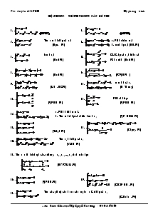 Hệ phương trình trong các đề thi