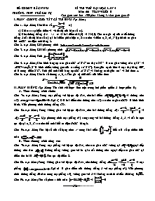 Kì thi thử đại học lần 4 môn thi: toán-Khối b thời gian làm bài: 180 phút, không kể thời gian giao đề