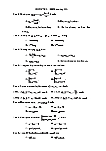 Kiểm tra 1 tiết chương III Đại số 11