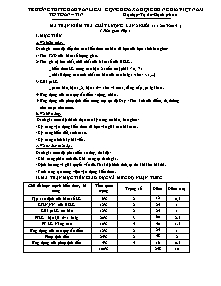 Kiểm tra chất lượng giữa học kì I môn: Toán 11( 90 phút)