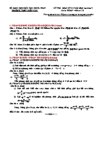 Kiểm tra chất lượng học kỳ II môn thi: Toán - lớp 12 THPT Kiến Văn