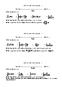 Kiểm tra Giải tích Chương 3 lớp 12