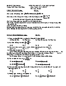 Kiểm tra học kỳ 1 năm học 2007-2008 môn : toán-11 ban cơ bản thời gian : 90 phút