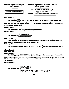 Kỳ thi chọn học sinh giỏi cấp tỉnh năm học 2013 – 2014 môn thi : toán – thpt (bảng b)