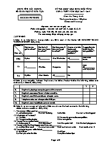 Kỳ thi chọn học sinh giỏi tỉnh lớp 12 thpt năm học 2013 - 2014 môn thi: tiếng anh thời gian làm bài: 180 phút