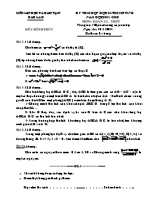 Kỳ thi chọn học sinh giỏi tỉnh năm học 2011 -2012 môn: toán 12 – thpt thời gian: 180 phút (không kể phát đề)