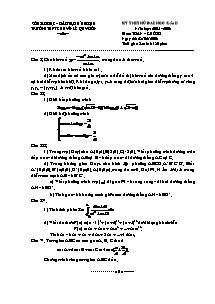 Kỳ thi thử đại học (lần I) năm học: 2005 –2006 môn: toán – khối d thời gian làm bài: 180 phút