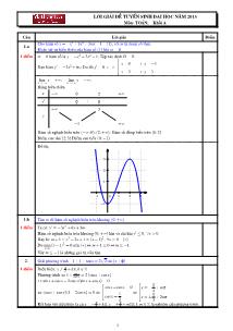 Lời giải đề tuyển sinh đại học năm 2013 môn: Toán Khối A