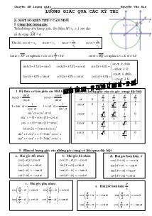 Lượng giác qua các kỳ thi