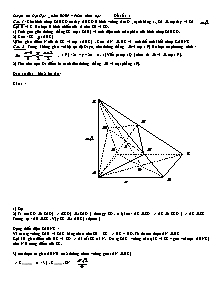 Luyện thi Đại Học – Phần hình học - Đề 1