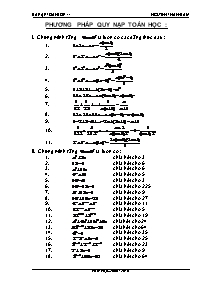 Phương pháp quy nạp toán học